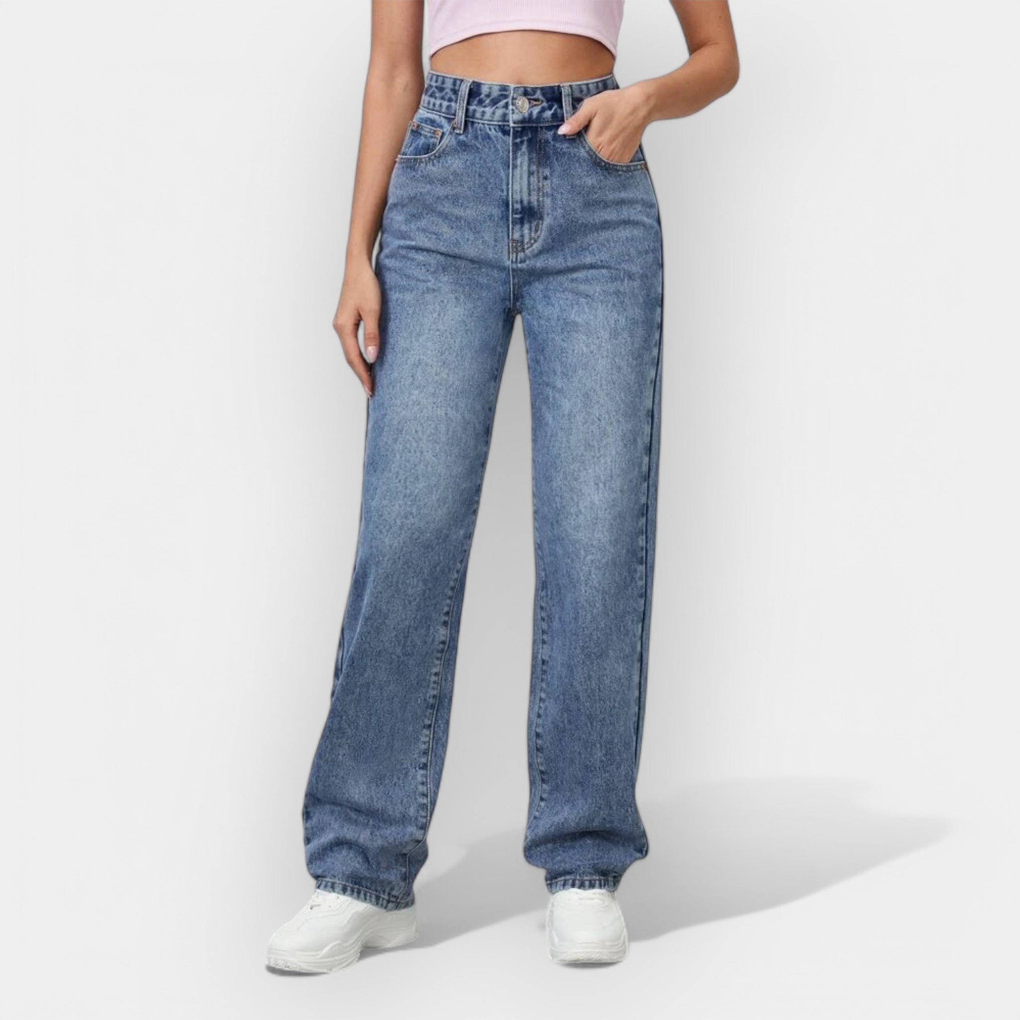 Elise de Paris| Classic Straight Leg Jeans