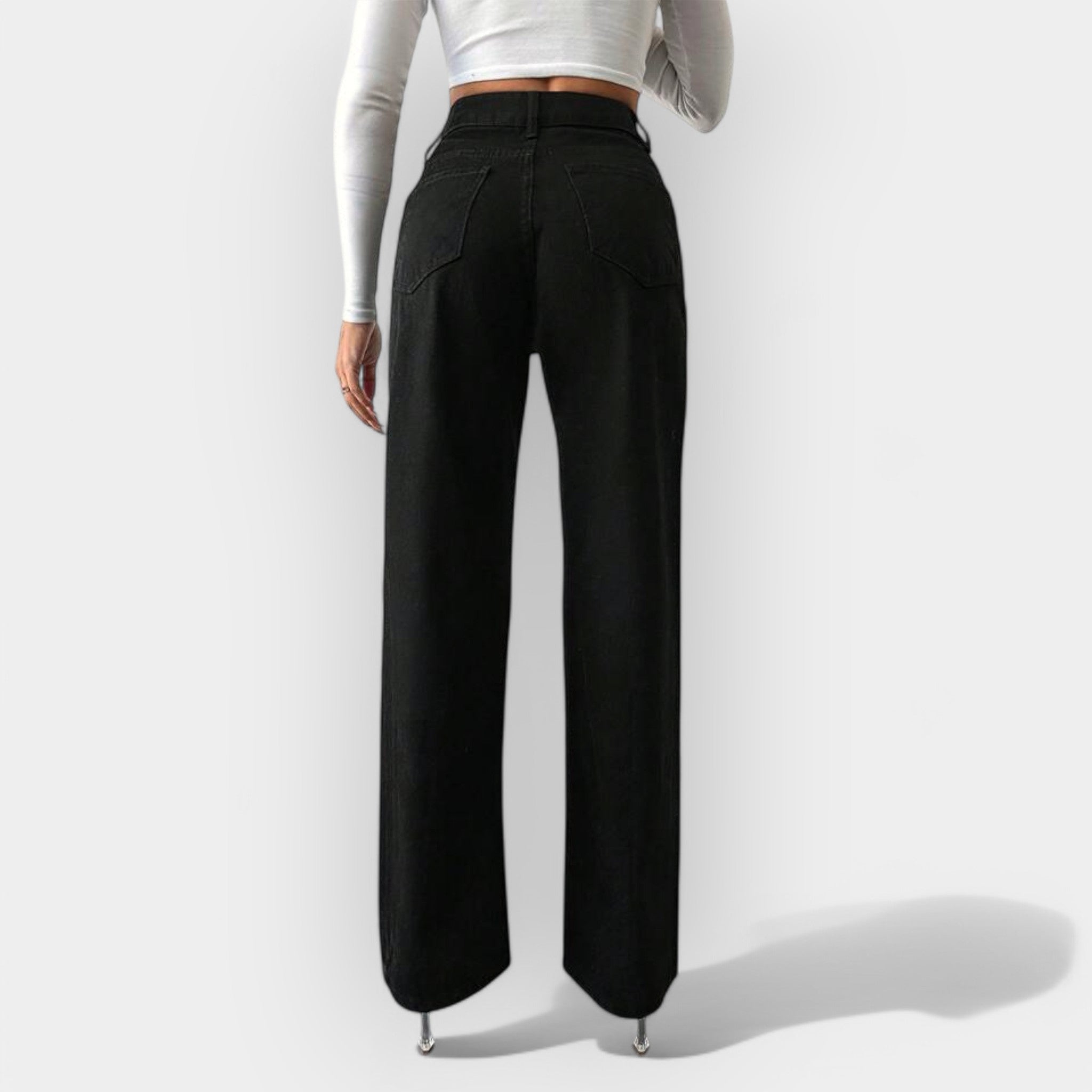 Elise de Paris | Wide Leg High-Waisted Jeans