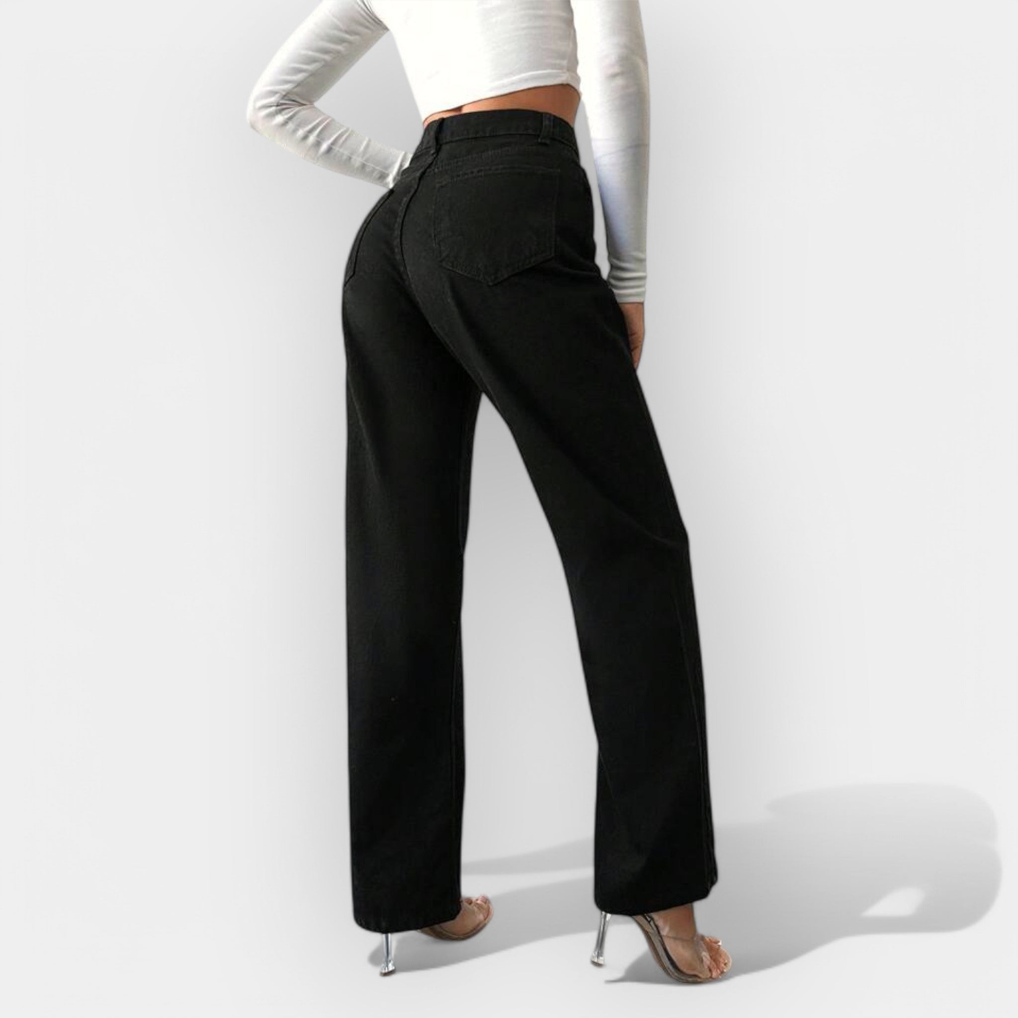 Elise de Paris | Wide Leg High-Waisted Jeans