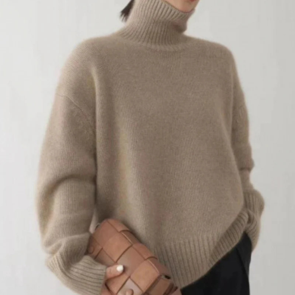 Elise de Paris | Pull à col roulé en cachemire