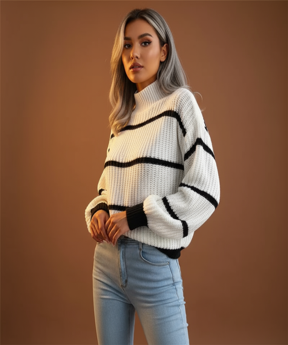 Elise de Paris | Pull rayé féminin & confortable