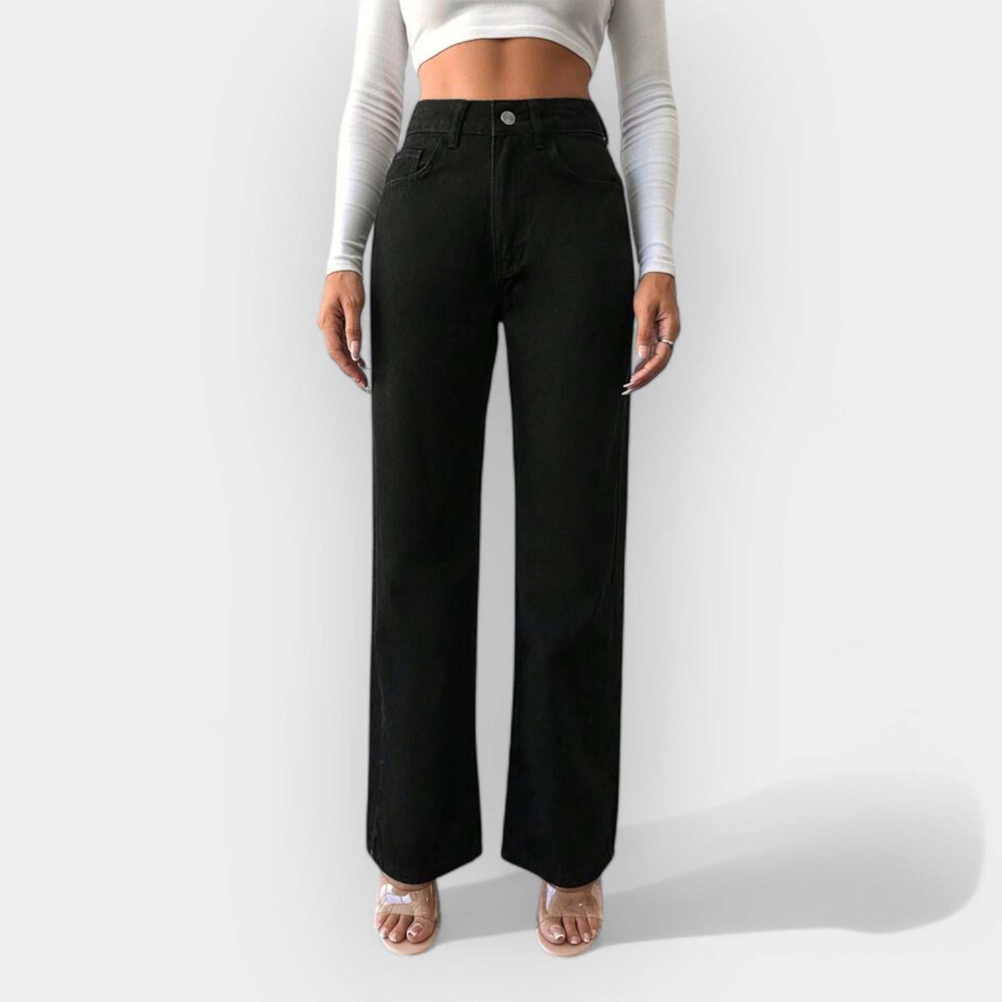 Elise de Paris | Wide Leg High-Waisted Jeans