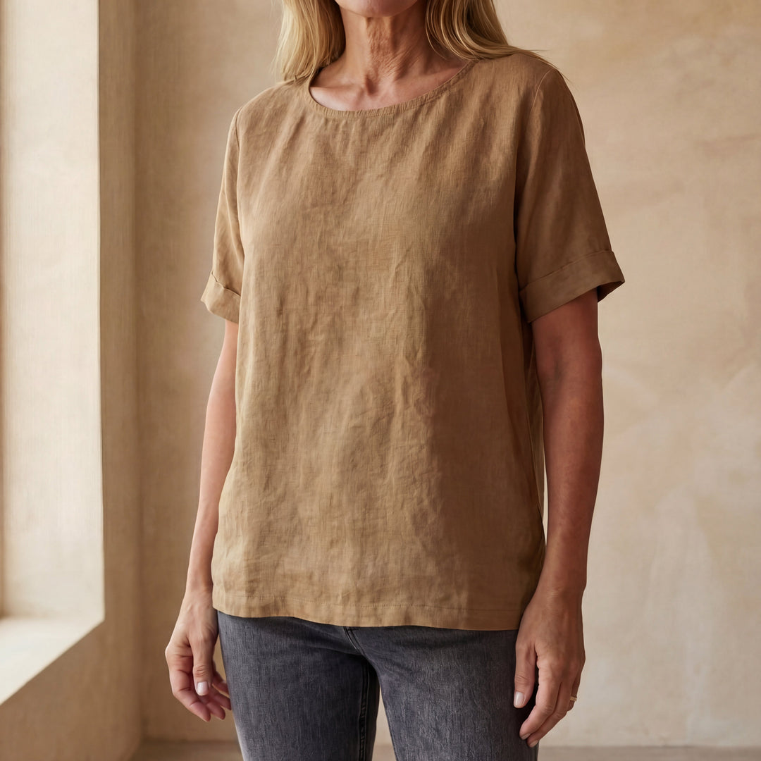 Elise de Paris | T-shirt Coton-Lin