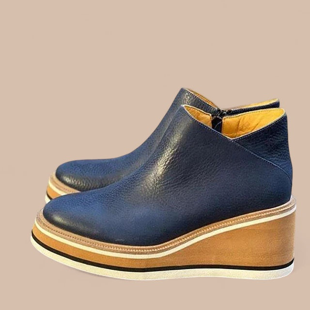 Elise de Paris | Bottines à Talon Wedge Décontractées