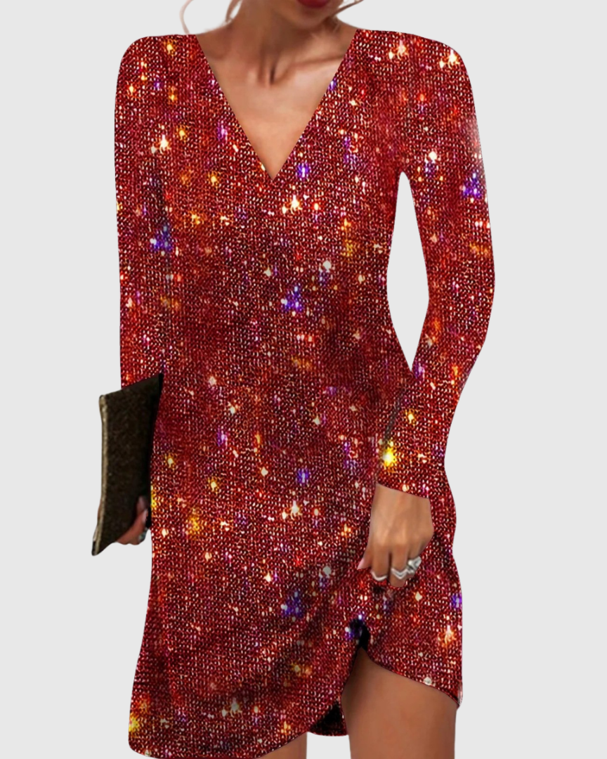 Elise de Paris| Élégante Robe à Paillettes Femme pour Soirée et Événements Spéciaux