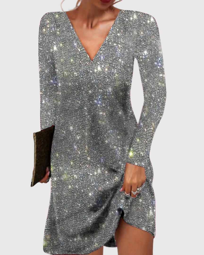 Elise de Paris| Élégante Robe à Paillettes Femme pour Soirée et Événements Spéciaux