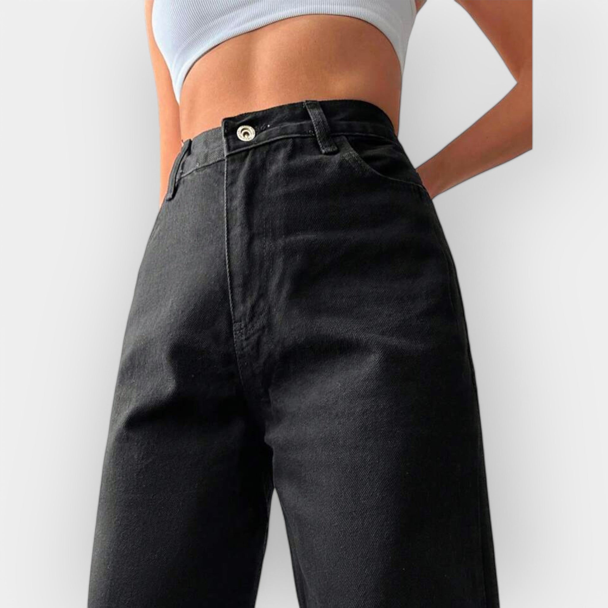 Elise de Paris | Wide Leg High-Waisted Jeans