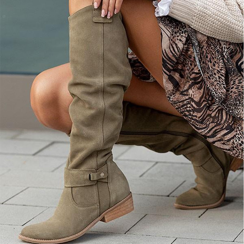 Zavira | Bottes élégantes et chaudes en daim pour femmes