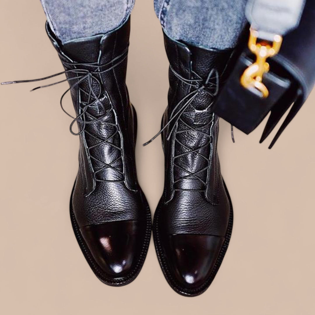 Elise de Paris | Bottes à Talons au Look Vintage