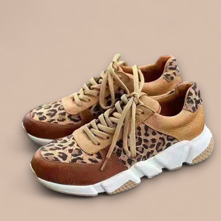 Elise de Paris| Baskets Léopard Confortables
