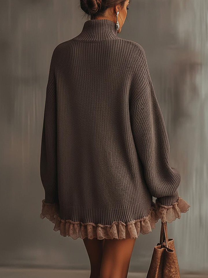 Elise de Paris | Robe Pull Femme Oversize Élégante en Maille Douce et Confortable