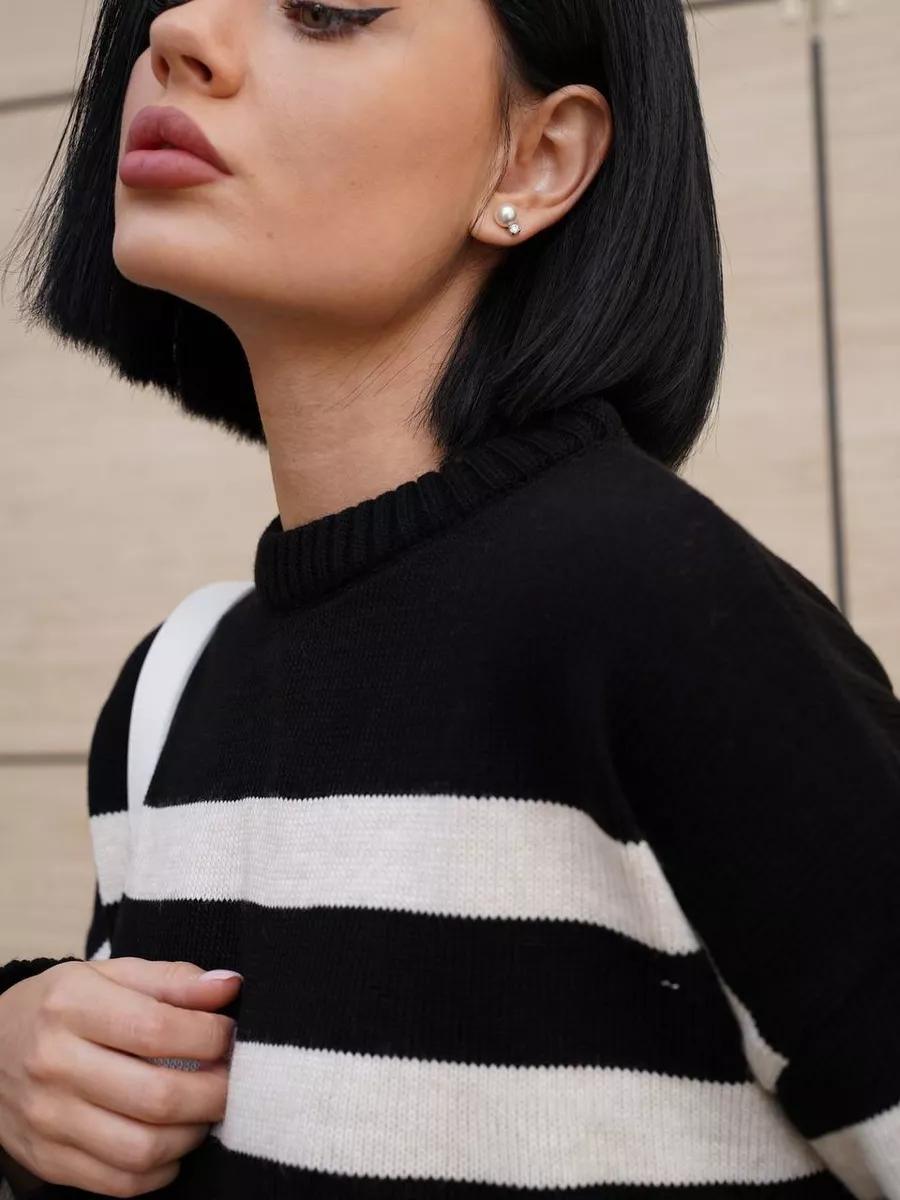 Elise de Paris |  pull rayé décontracté