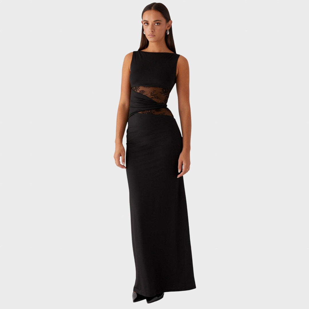 Elise de Paris| Robe Longue Élégante Femme en Dentelle