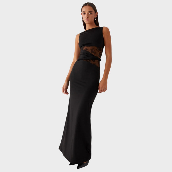 Elise de Paris| Robe Longue Élégante Femme en Dentelle