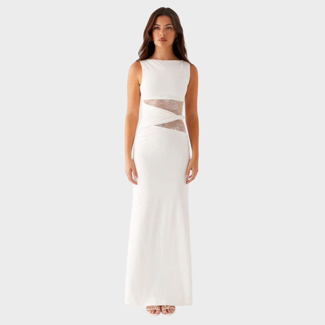 Elise de Paris| Robe Longue Élégante Femme en Dentelle