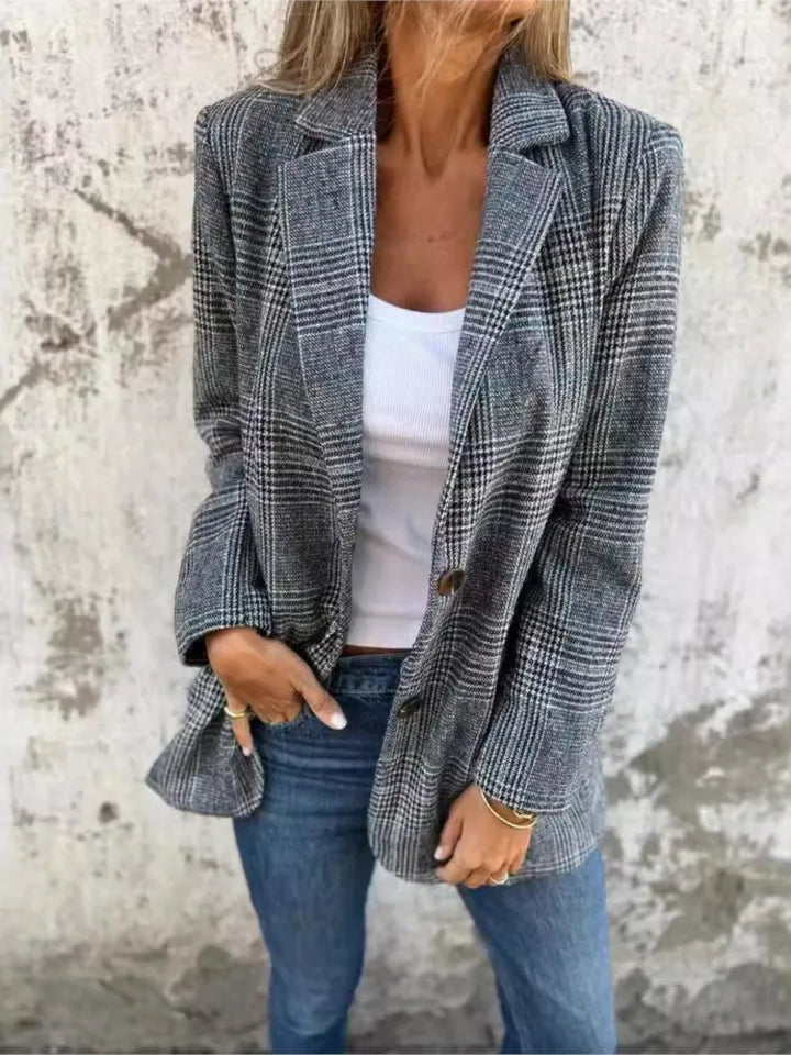Elise de Paris | Blazer Écossais