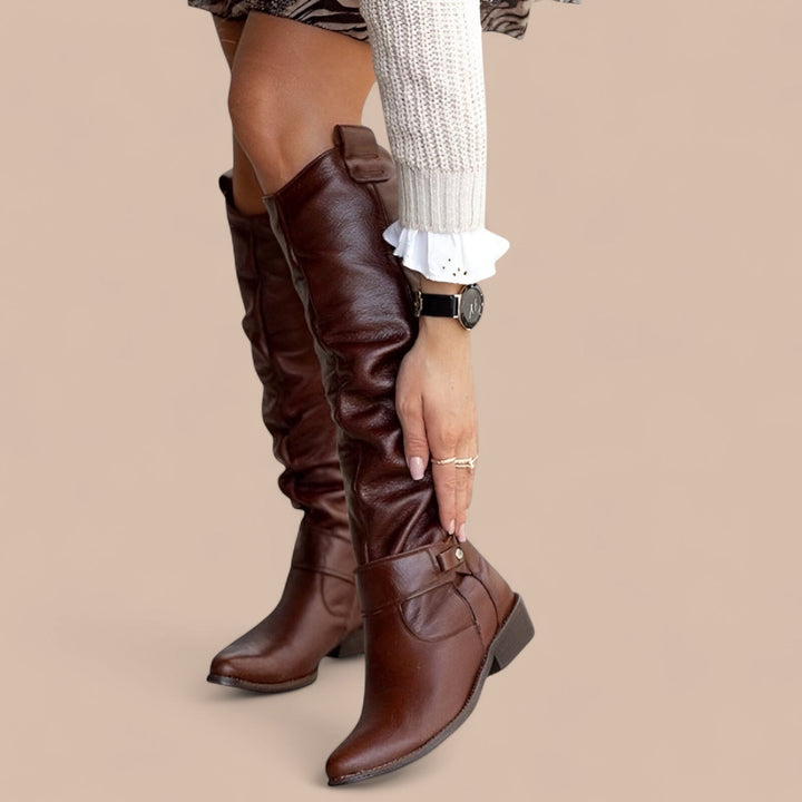 Elise de Paris | Bottes élégantes jusqu'au genou Anne