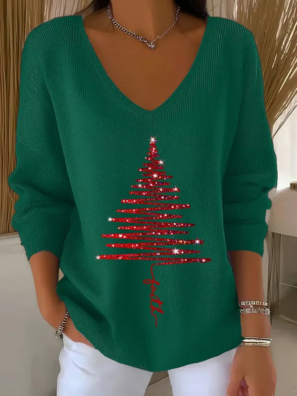 Elise de Paris | T-Shirt Noël Femme Doux et Confortable avec Col Montant