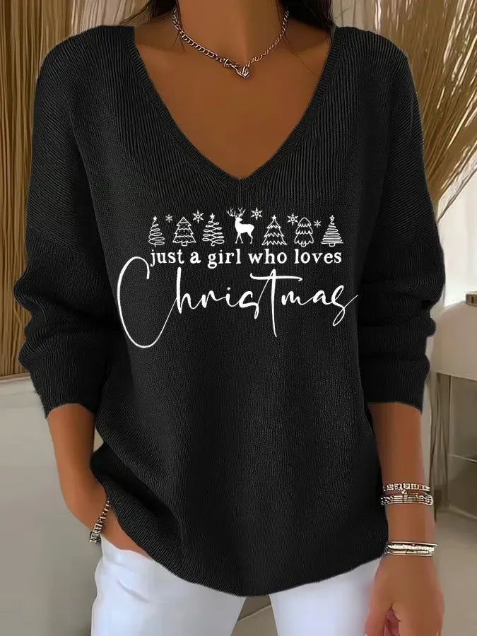 Elise de Paris | T-Shirt Noël Femme Doux et Confortable avec Col Montant