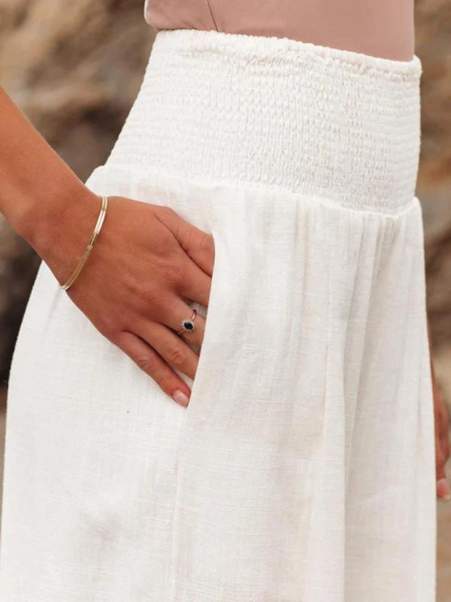 Elise de Paris| Lily pantalon flottant à jambes évasées