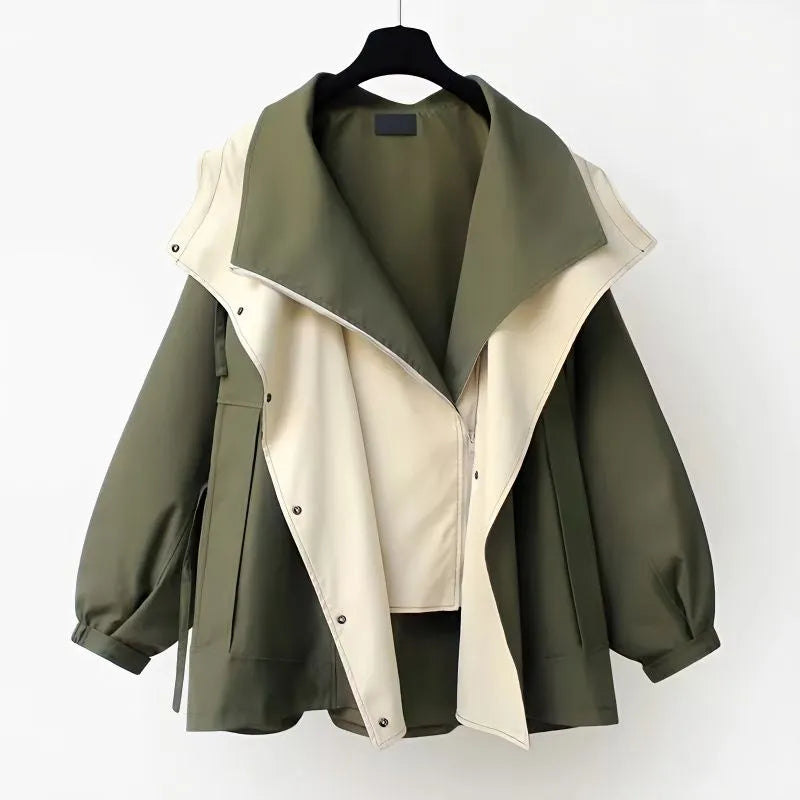 Elise de Paris | Veste Imperméable Femme Légère avec Taille Réglable et Protection Contre le Vent