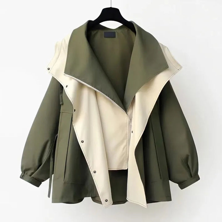 Elise de Paris | Veste Imperméable Femme Légère avec Taille Réglable et Protection Contre le Vent