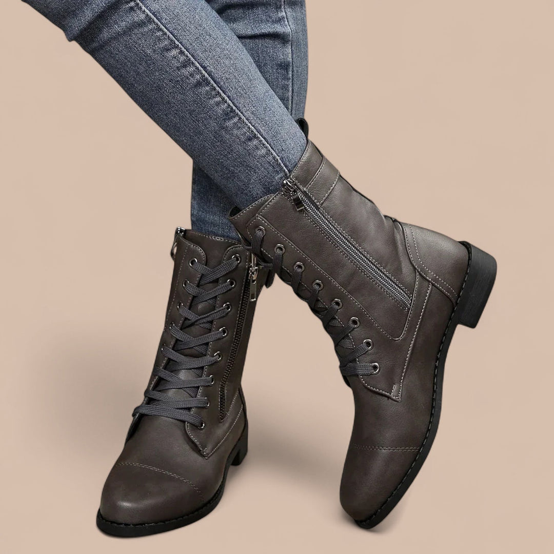 Elise de Paris| Bottes en Cuir Ainsworth