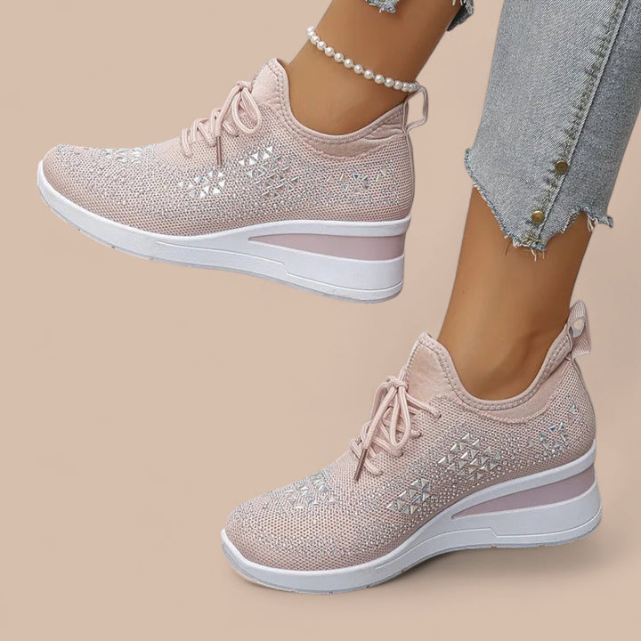 Elise de Paris| Olivia – Baskets Orthopédiques Élégantes et Étincelantes
