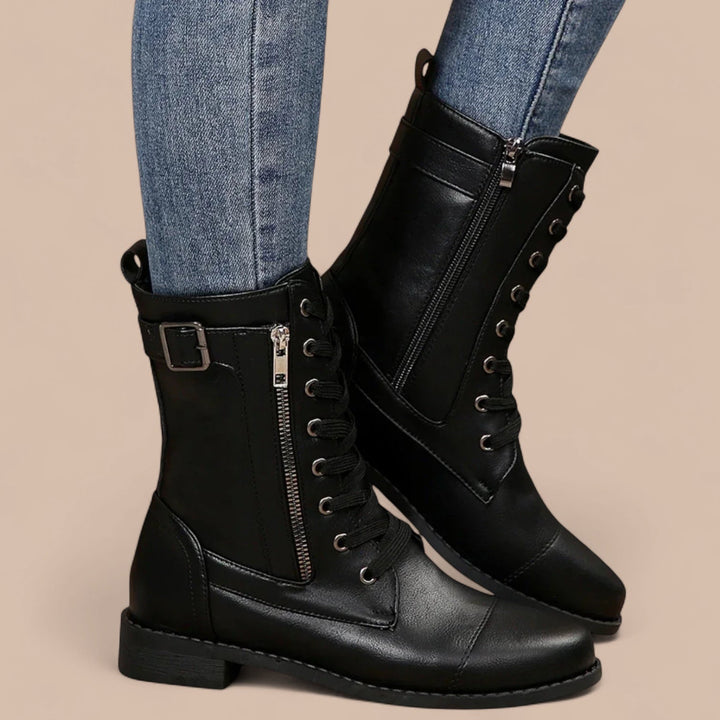 Elise de Paris| Bottes en Cuir Ainsworth