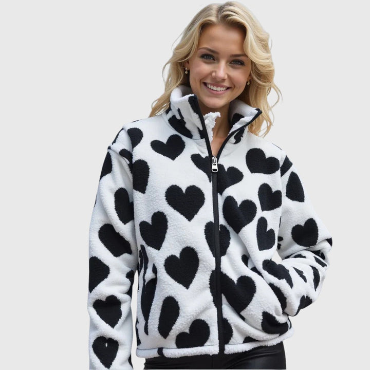 Elise de Paris | Veste réversible à cœurs